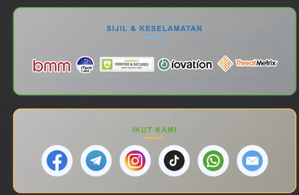 Sijil & saluran sosial